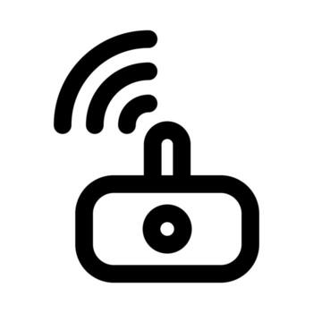 Smart Wi-Fi Key representing wireless security, access control, and remote connectivity vector