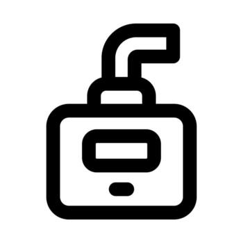 Electric Meter Icon representing power measurement, energy , and utility monitoring vector