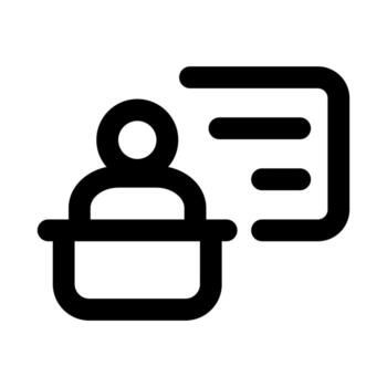 Training Icon representing skill development, learning, and professional growth activities vector