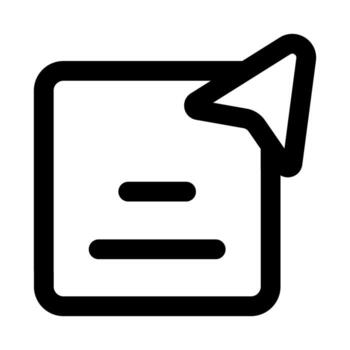 Click Document single icon illustrating file selection, digital interaction, and document access vector