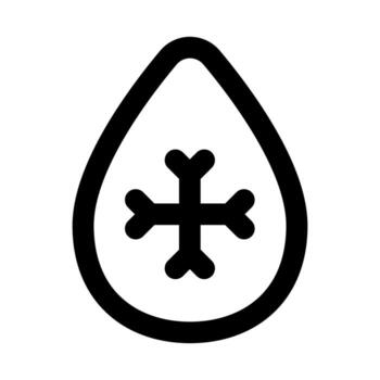 Defrosting Icon representing thawing, temperature control, and food preparation processes vector