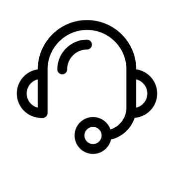 Customer Service Icon representing support, assistance, and client interaction in business environments vector