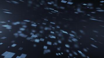 blokken van wetenschap fictie of cybernetica het formulier informatie blokken van hologrammen, groot gegevens velden. hoog informatie technologieën. een naadloos digitaal fiets van abstract achtergrond in de stijl video