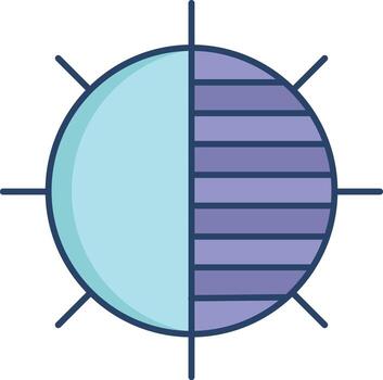 exposure contrast linear color icon design vector