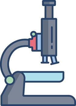 microscope linear color icon design vector