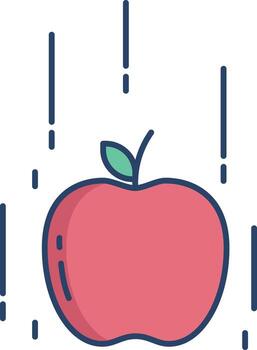 apple gravity linear color icon design vector