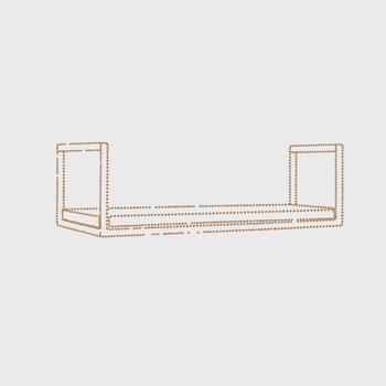 minimalista soltero cama marco con un sencillo diseño presentando un rectangular estructura y cabecera, adecuado para moderno dormitorio decoración vector