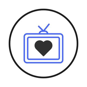 un gráfico presentación de un amor de televisión visita representado mediante sencillo diseño elementos y vector