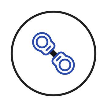 Abstract representation of a connection linking two points offering a visual symbol for vector