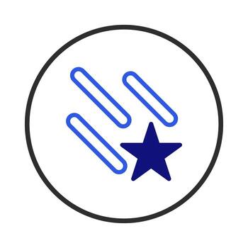 Sleek abstract illustration showcasing a star and streamlined shapes symbolizing modern technology vector