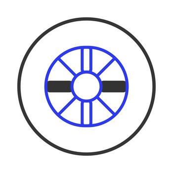 Stylized abstract circular shield design with geometric patterns displaying a unique and modern vector