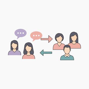 Team Communication Exchanging Ideas and Feedback in a Group Setting vector