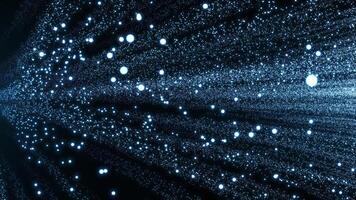 resumen fluir de brillante polvo partículas grande datos visualización. sin costura bucle 4k . video