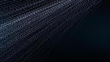 un abstracto, elegante azul digital antecedentes con punteado líneas. visualización de un grande datos partícula fluir o red conexión. 4k animación, sin costura bucle, computadora tecnología concepto. video