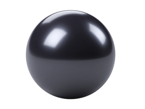 nero sfera lucido superficie 3d interpretazione isolato riflessione liscio struttura moderno minimo astratto digitale arte png
