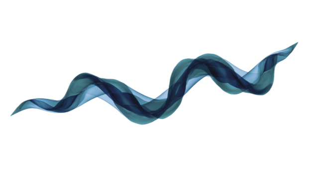 abstrato azul onda transparente fita suave fluindo linha moderno Projeto isolado em transparência fundo elegante curva digital arte criativo movimento dinâmico forma calmante visual png