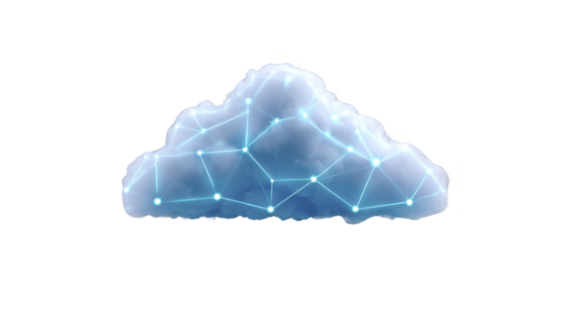 nube Rete tecnologia digitale dati Conservazione calcolo Internet connessione futuristico. nube con digitale Rete connessioni simboleggia moderno tecnologia dati Conservazione e Internet calcolo png