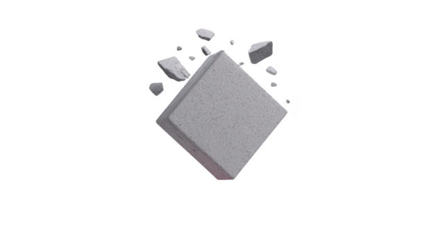 che esplode calcestruzzo bloccare detriti polvere isolato su trasparente sfondo dinamico movimento costruzione Materiale grigio colore 3d interpretazione drammatico urto edificio elemento distruzione png