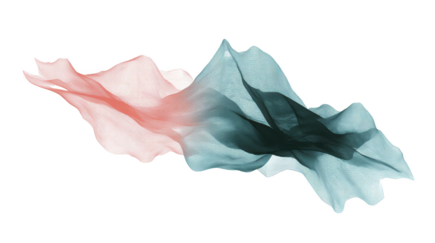 abstrakt strömmande maska Vinka i mjuk rosa och kricka Färg, delikat transparent textur, modern digital konst, dynamisk rörelse, kreativ bakgrund för design projekt png