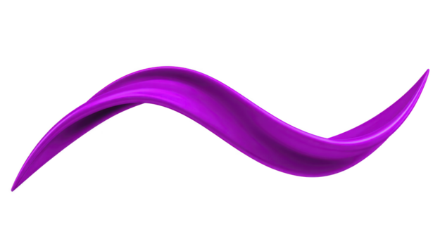 viola astratto onda, lucido curvo forma, isolato su trasparente sfondo, moderno design elemento, dinamico fluido movimento, creativo digitale arte, vivace e energico visivo stile png