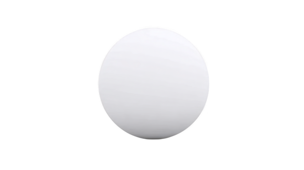 White sphere isolated minimal smooth round clean simple geometric 3D object transparency background modern abstract design concept shape glossy elegant blank empty floating single element png