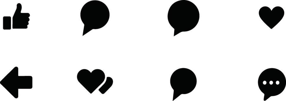 a set of speech bubbles with different shapes vector