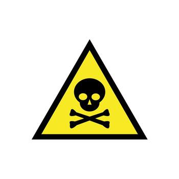 Deadly areas icon suitable for designing places with certain restrictions vector