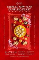 Chinese New Year Feast Event Poster template