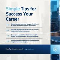 Tips for A Successful Career LinkedIn Post template