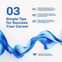 White Tips for A Successful Career LinkedIn template