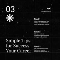 Black Tips for A Successful Career LinkedIn template