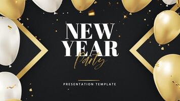 New Year Party Event Presentation Template