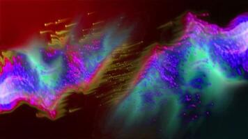 vibrante resumen digital ola modelo con energético ligero partículas creando un fascinante fluir de dinámica colores y futurista visual efectos, ideal para tecnología antecedentes y artístico diseños video