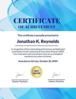 Certificate With Translucent template