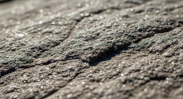 Discover shimmering textures and intricate patterns in this raw stone surface, perfect for adding organic detail to your designs and creative projects photo