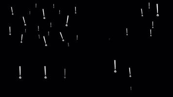 utrop mark text uttryck animering på bakgrund. flygande text packa uttryck video