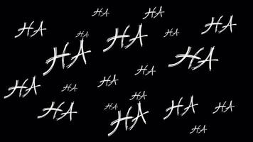 Ha texte expression animation sur Contexte. en volant texte expression video