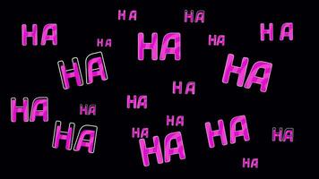Ha texte expression animation sur Contexte. en volant texte bulle expression video