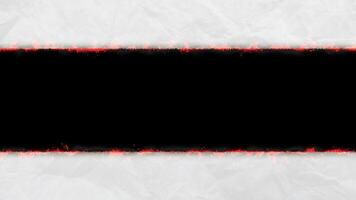 Papier Überleitung mit Verbrennung bewirken ziehen um Teilt Vertikale auf Hintergrund video