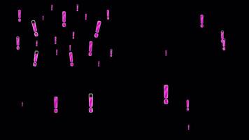 utrop text uttryck animering på bakgrund. flygande text bubbla uttryck video