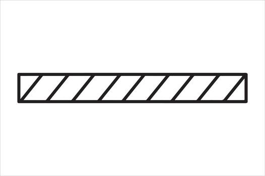 Crosshatch pattern rectangular design element silhouette on white background vector