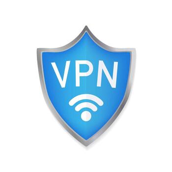 Secure VPN connection concept. Virtual private network connectivity overview. Safety internet technology, data secure. 3d icon with vpn for concept design. vector