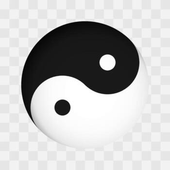 The yin and yang symbol displays two swirling forces, one dark and one light, encompassing balance and harmony in a dynamic interplay. This powerful concept illustrates duality in unity. vector