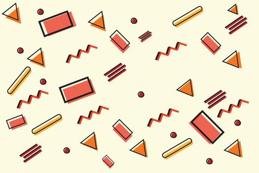 a colorful pattern with geometric shapes and lines vector