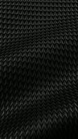 Floating Waves of Deep Black Fabric Forming Elegant Patterns, Exclusive Premium Design Creating Abstract Motion Background video