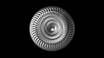 intricato spirale modello crea ipnotizzante visivo profondità e struttura nel 3d design per arte appassionati video