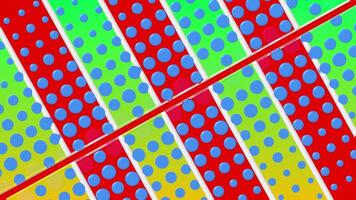 colorato astratto modelli creare un' vivace design con puntini e strisce nel luminosa colori durante il giorno video