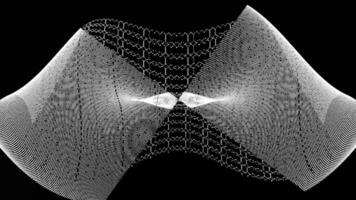 astratto visivo modelli creare ipnotizzante forme nel nero e bianca animazione video