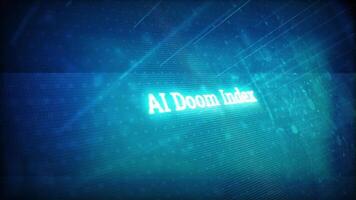 AI Doom Index Displayed on Digital Screen video