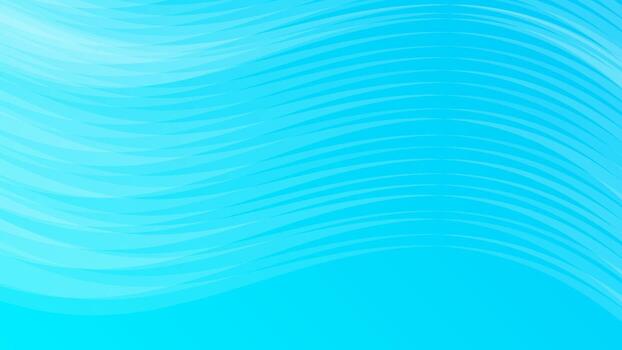 Blue colorful gradient background with wave lines. vector